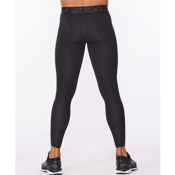 2XU MEN'S MOTION COMPRESSION TIGHTS, COLOR: BLACK/NERO, ORIGINALLY $89.95 - Picture 2 of 9